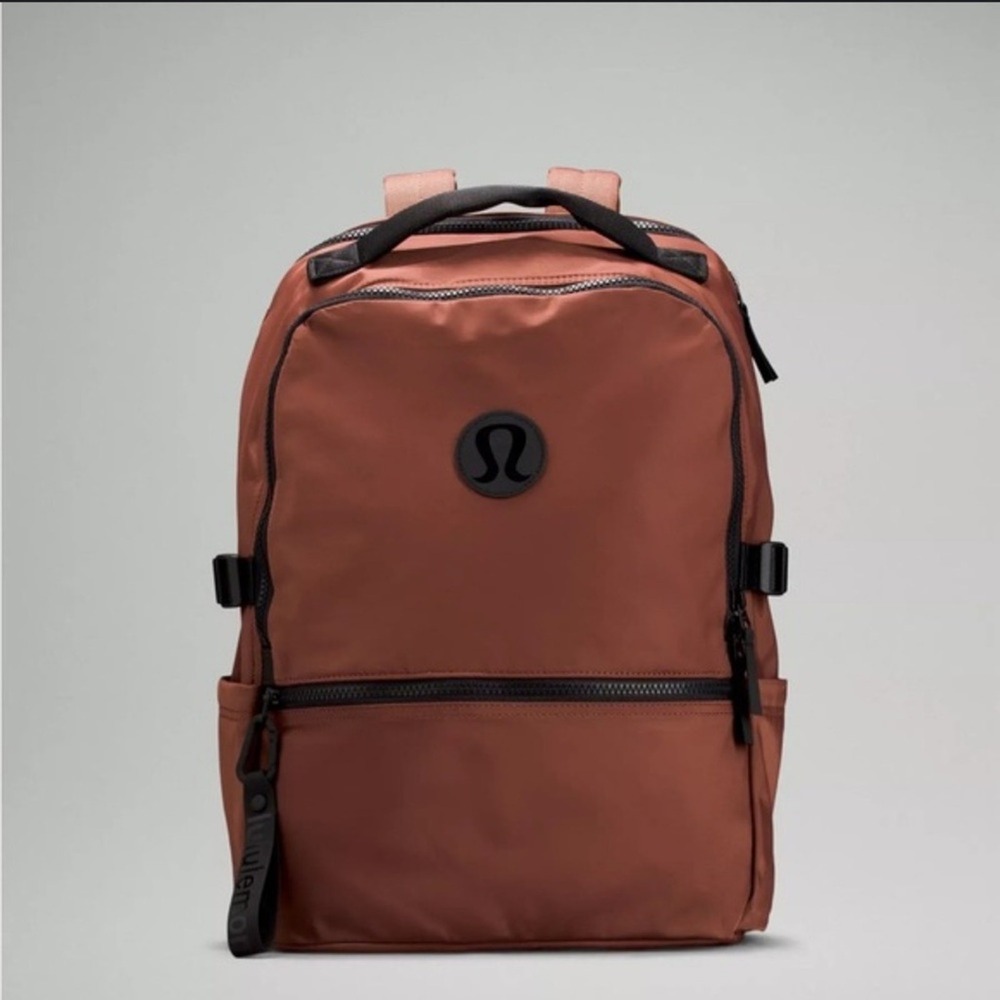 Lululemon New Crew Backpack 22L Rust Clay Brown Water Repellent Travel Bag - Picture 1 of 5